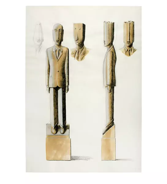Markus Raetz — Steinmann — Galerie Kornfeld