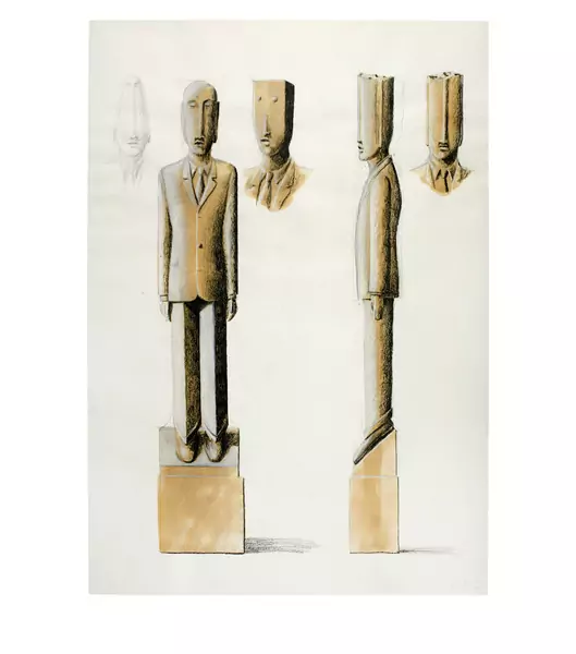 Markus Raetz — Steinmann — Galerie Kornfeld