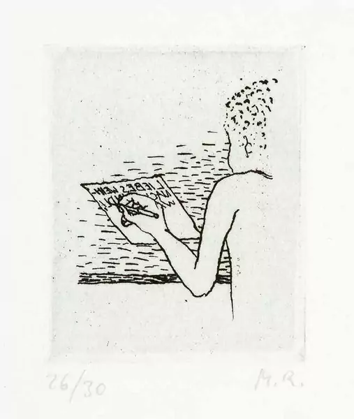 Markus Raetz — MARKUS RAETZ Bern 1941 – lebt in Bern Liebes Weihnachtskind – Böueli – — Galerie Kornfeld