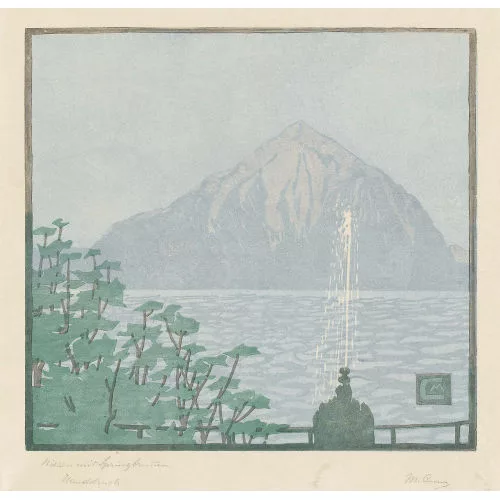 Martha Cunz — Niesen mit Springbrunnen.