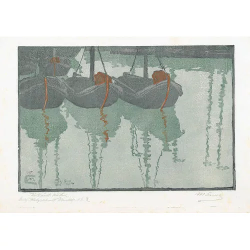 Martha Cunz — "Holländische Kähne".