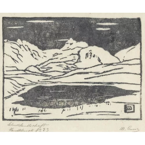 Martha Cunz — "Schneelandschaft".