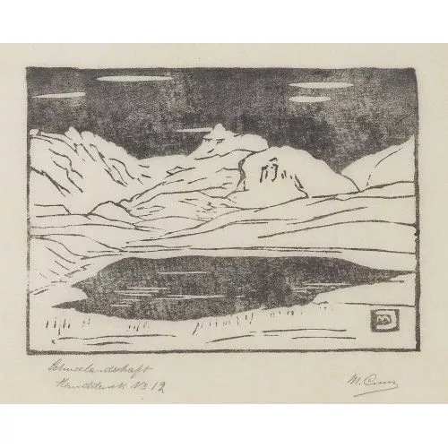 Martha Cunz — "Schneelandschaft".