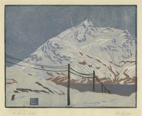 Martha Cunz — Am Berninapass, 1924