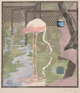 Martha Cunz — Flamingo, 1904