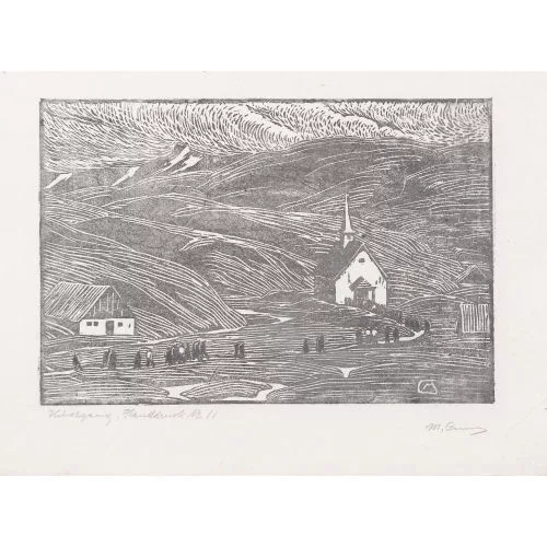 Martha Cunz — "Kirchgang".