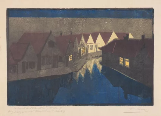 Martha Cunz — Abend in Volendam, Holland
