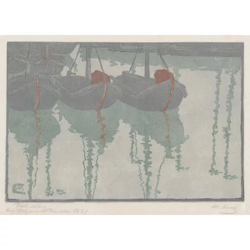 Martha Cunz — "Holländische Kähne".
