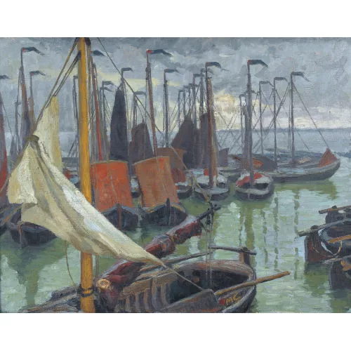Martha Cunz — "Holländischer Fischerhafen".