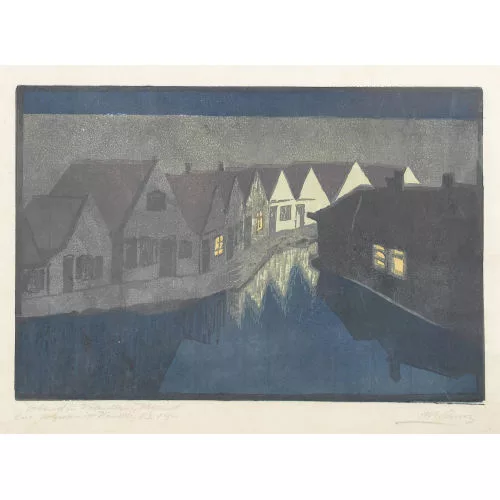 Martha Cunz — "Abend in Volendam, Holland".