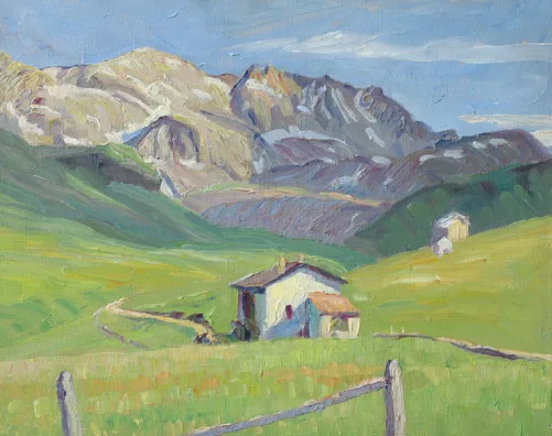 Martha Cunz — Blick gegen den Julier, 1931