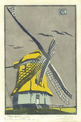 Martha Cunz — Holländische Windmühle, 1905