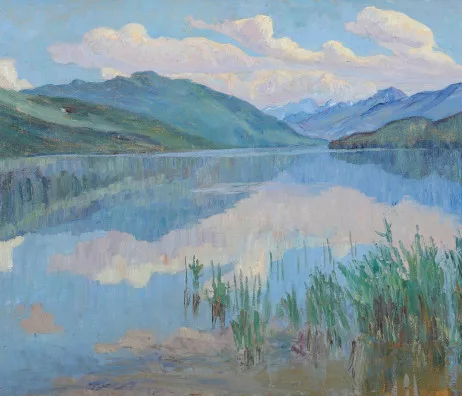 Martha Cunz — Zugersee, Spiegelung, 1920