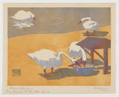 Martha Cunz — Weisse Schwäne, 1908