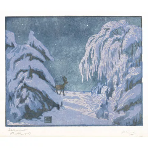 Martha Cunz — "Winterlandschaft".