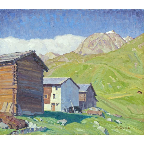 Martha Cunz — ALP FLIX MIT PIZ D'ERR (GRAUBÜNDEN) ALP FLIX WITH PIZ D'ERR (GRISONS)