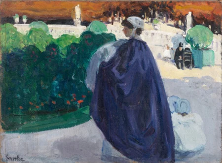 Der violette Mantel, um 1907/16