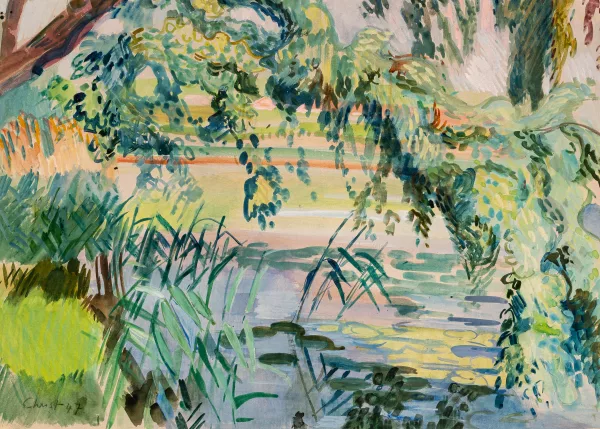 Martin Alfred Christ — Schattige Uferlandschaft