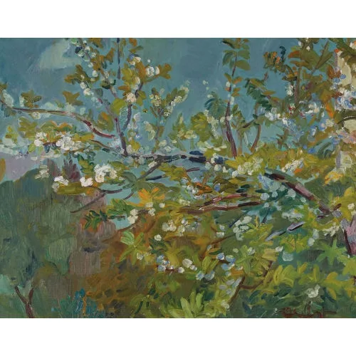 Martin Alfred Christ — Blühender Obstzweig.