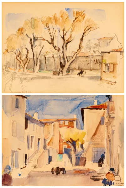 Martin Alfred Christ — Zwei Szenen aus Avignon. 1923