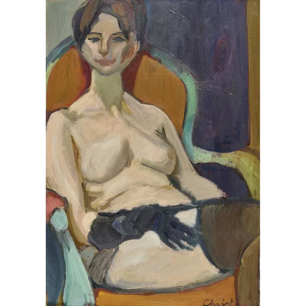 Martin Alfred Christ — Sitzender weiblicher Akt.
