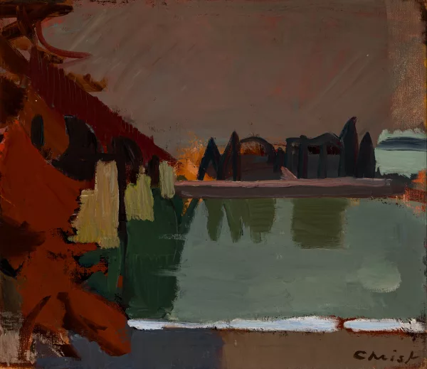 Martin Alfred Christ — Rhein mit Wettsteinbrücke