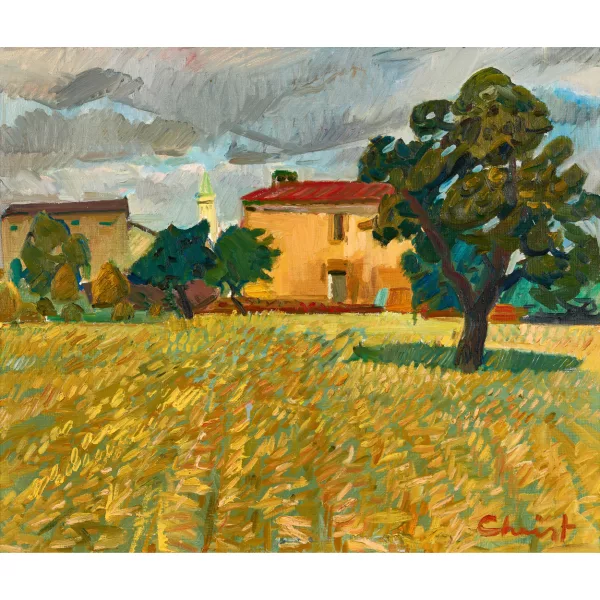 Martin Alfred Christ — Italienisches Dorf.