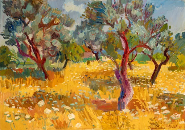 Martin Alfred Christ — Landschaft mit Bäumen