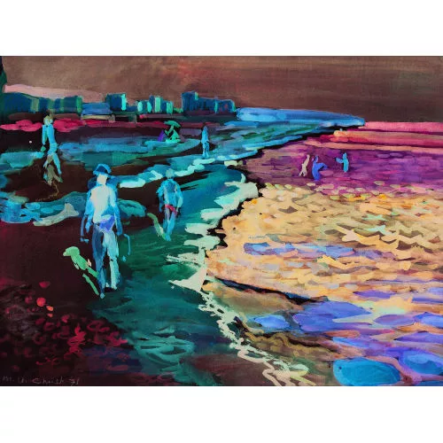 Martin Alfred Christ — Strandpartie mit Ballermännern auf Mallorca.
