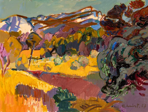 Martin Alfred Christ — Dans les Alpilles près de Maussane. 1957