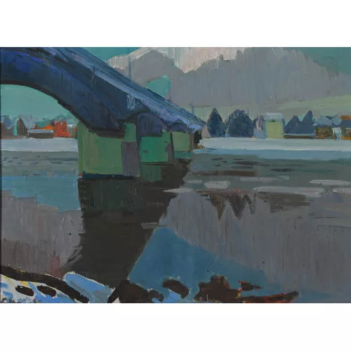 Martin Alfred Christ — "Passage à niveau à St-Etienne".