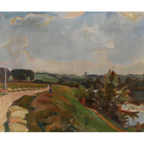 Martin Alfred Christ — Herbstliche Uferpartie.