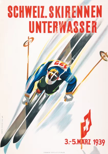 Martin Peikert — Schweiz. Skirennen Unterwasser, 1939