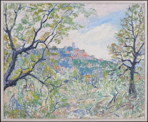 Martin Peter Flück — Vue de Provence en été, Lacoste
