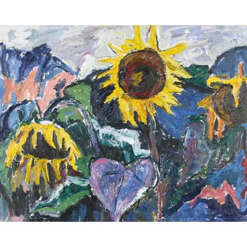 Martin Peter Flück — Sonnenblumen.
