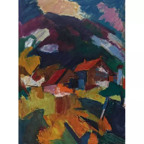 Expressive Landschaft bei Schwanden