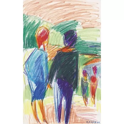 Landschaft mit zwei Paaren