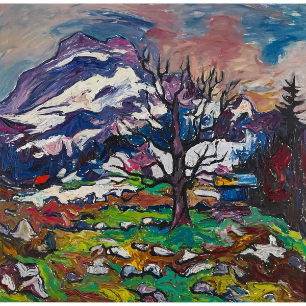 Gebirgslandschaft im Vorfrühling