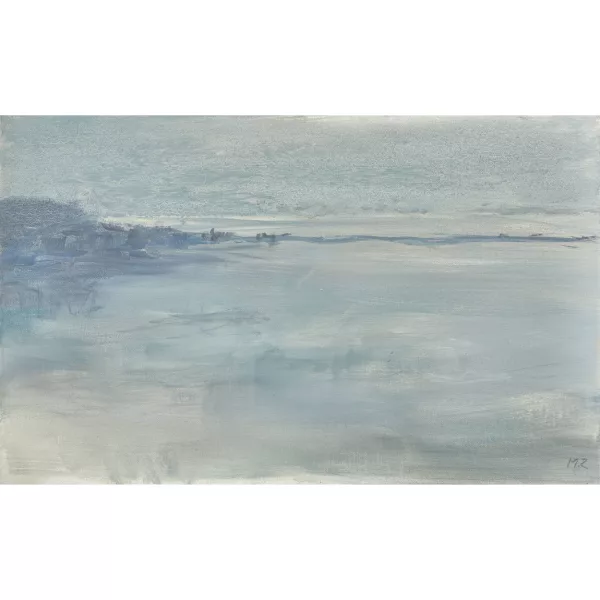Martin Ziegelmüller — Bedeckte Seelandschaft im Nebel.