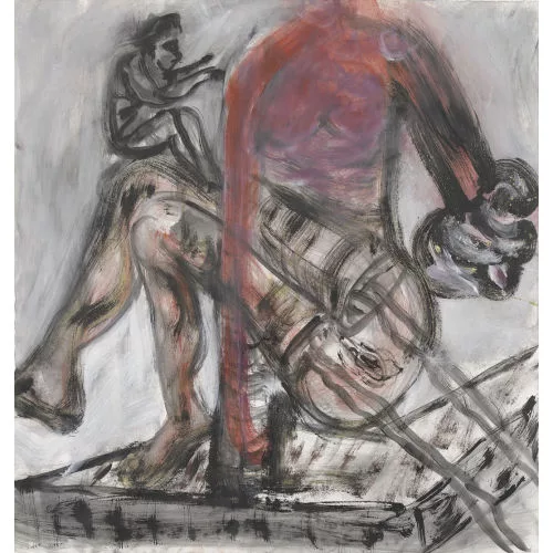 Martin Disler — Komposition mit Figuren.