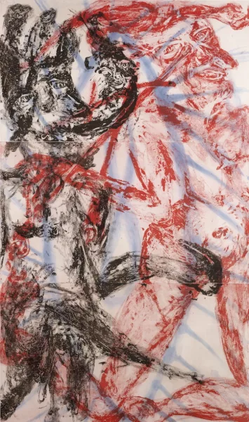 Martin Disler — Ohne Titel (Réf. W), 1986