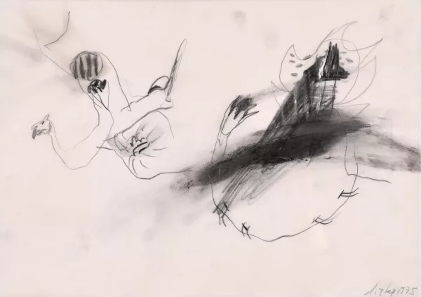 Martin Disler — Zwei Werke: Ohne Titel, 1975; Ohne Titel