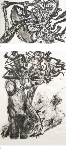 Martin Disler — i. Ohne Titel, 1986ii. Reisenotitz von verlorenen Spuren, 1988