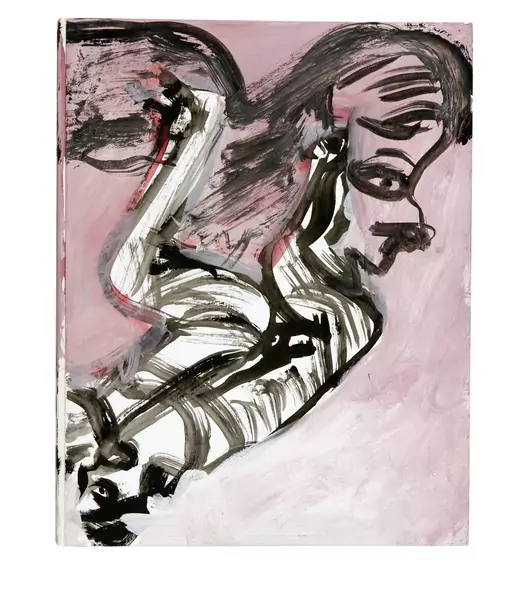 Martin Disler — Ohne Titel Handbemalter Originalumschlag — Galerie Kornfeld
