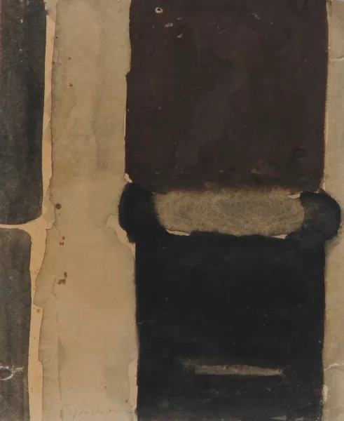 Matias Spescha — 3 Zeichnungen: Ohne Titel; Ohne Titel, 1959; Ohne Titel, 1972
