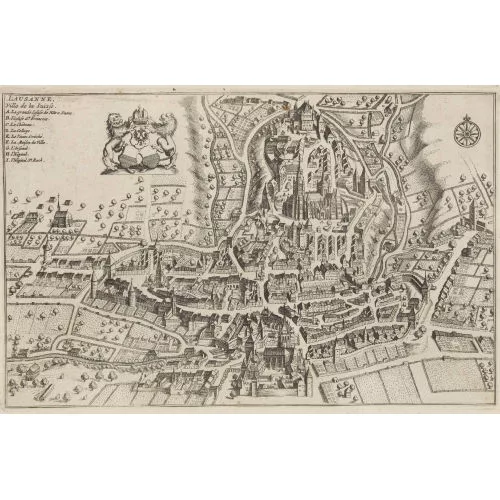 Matthäus Merian — "Lausanne".