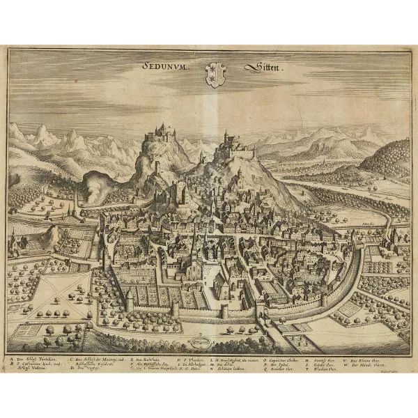 Matthäus Merian — "Sedunvm. Sitten".