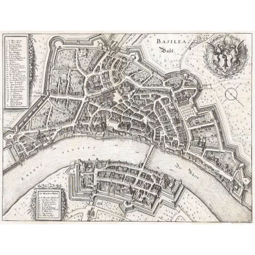 Matthäus Merian — "Basilea/Basel.".