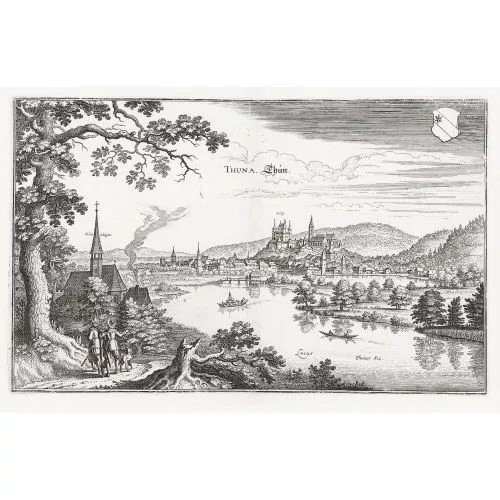 Matthäus Merian — "Thuna, Thún.".