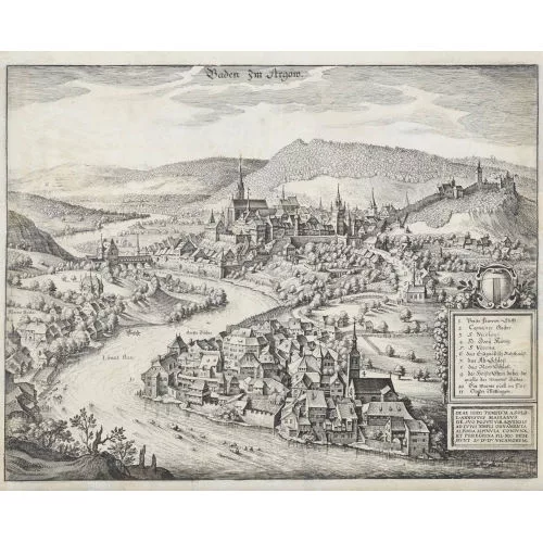 Matthäus Merian — "Baden im Argöw".